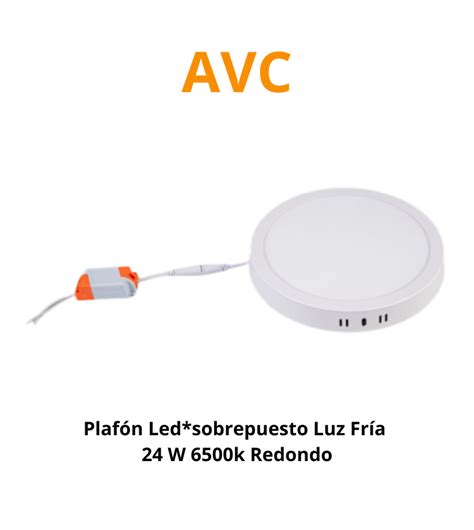 Plafon Led Sobrepuesto Luz Fria W K Redondo A Dl R Socodima Cl