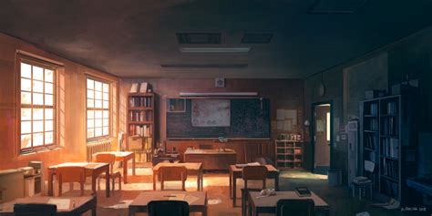 Artstation School Classroom Andreas Rocha School Classroom