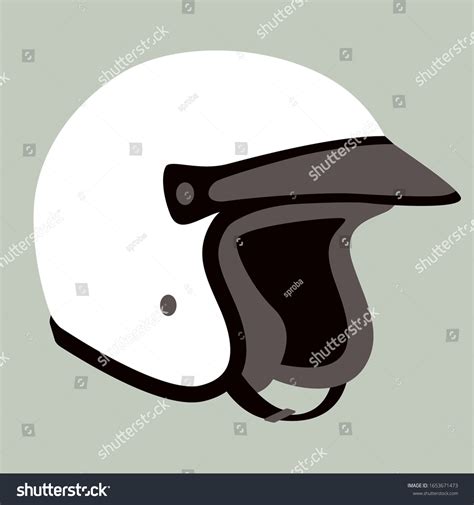 Motorcycle Helmet Vector Illustrationflat Style Profile Stock Vector ...