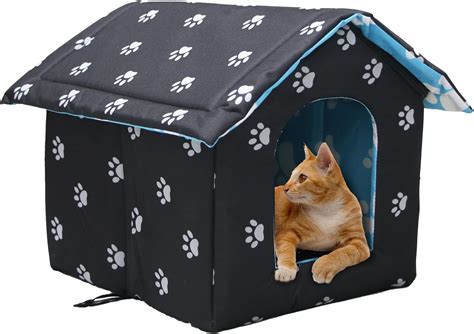 Toploar Katzenhaus F R Drau En Winterfest Wasserdichtes Outdoor