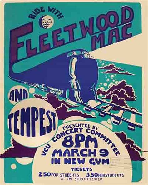 Vintage 1969 Fleetwood Mac concert poster digital art print | Etsy