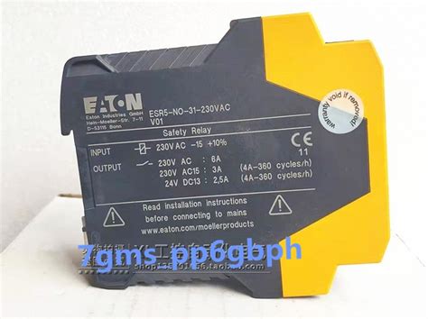 Pcs New Eaton Muller Moeller Dual Channel Safety Relay Esr No