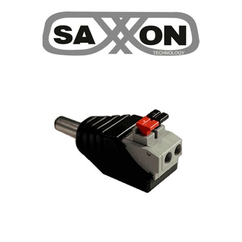 SAXXON SX53A Adaptadores Macho Tipo Jack Polarizado Paquete De 10