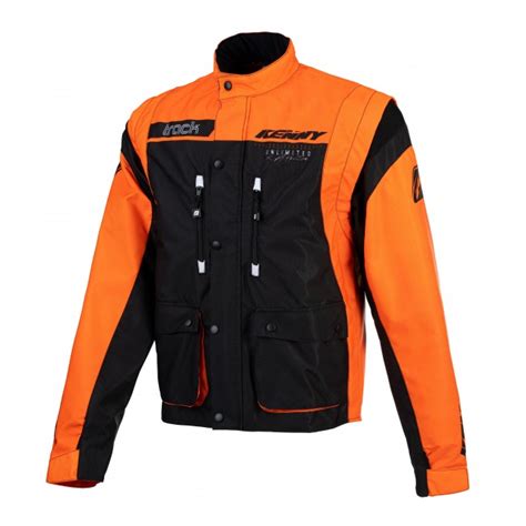 Veste Enduro Kenny Track Noir Et Orange