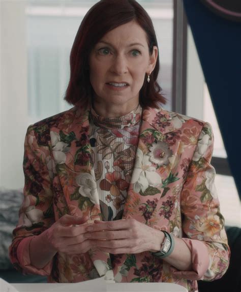 Pastel Pink Floral Print Blazer of Carrie Preston as Elsbeth Tascioni ...