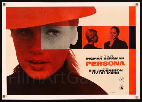 Persona Movie Poster 1966 Italian Photobusta (18x26)