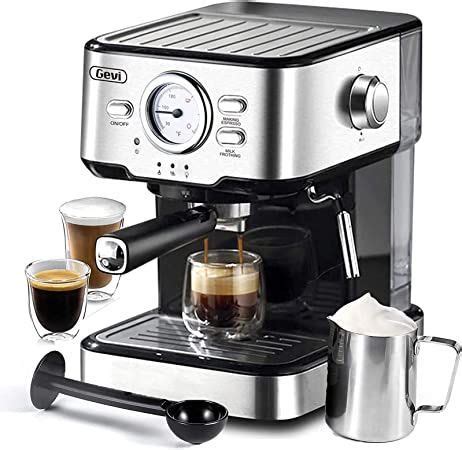 Gevi Espresso Machine 15 Bar Pump Pressure, Expresso Coffee Machine ...