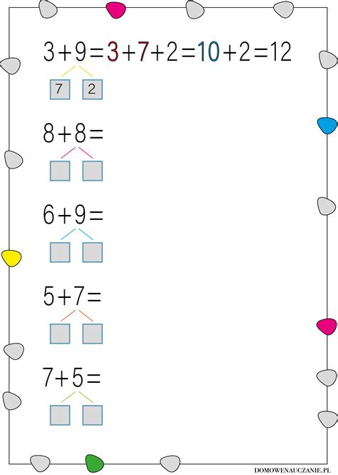 Dodawanie I Odejmowanie W Zakresie Edukacja Domowa W Praktyce