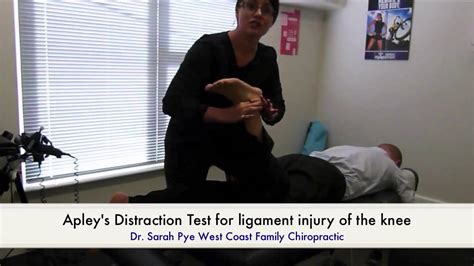 Apleys Distraction Test For Ligament Injury Of The Knee Youtube