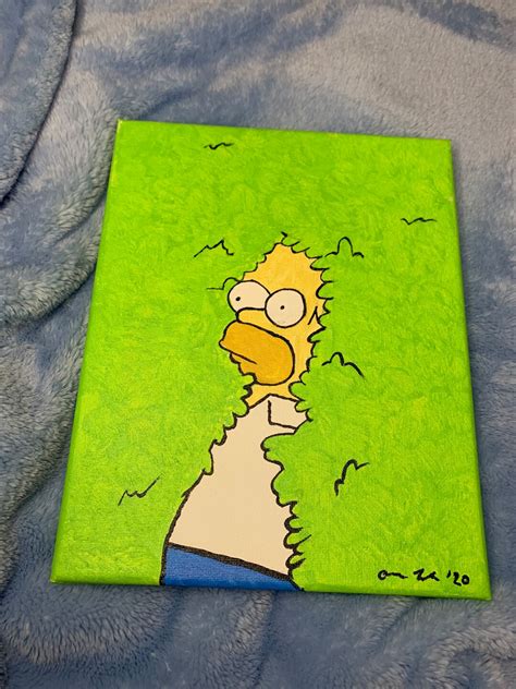 Homer Simpson Painting - Etsy