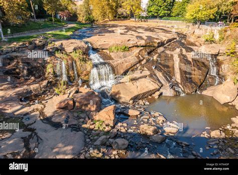 Falls Park On The Reedy In Downtown Greenville South Carolina Usa