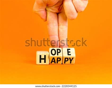 Hope Happy Symbol Concept Words Hope Stock Photo 2228344125 Shutterstock