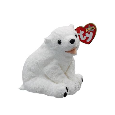 Ty Beanie Baby Toy Aurora The Christmas Plush Polar Bear Stuffed