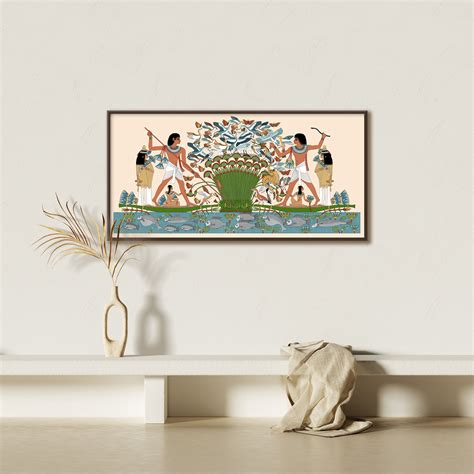 Ancient Egyptian Reproduction Unframed Giclee Art Print Nebamun Hunting