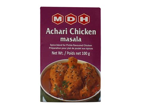 MDH Achari Chicken Masala Spice Mix 10X100G Thokmandee