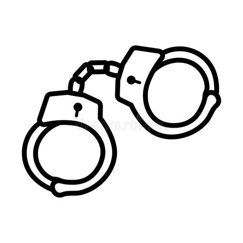 Police Handcuff Icon Stock Vector Illustration Of Concept 241712988