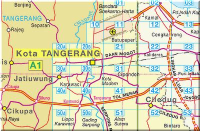 Peta Tangerang Lengkap GAMBAR PETA LENGKAP FOTO KOTA JALAN