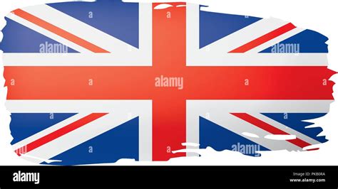 United Kingdom flag, vector illustration on a white background Stock Vector Image & Art - Alamy