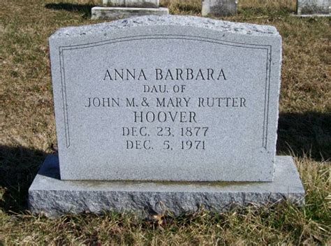 Anna Barbara Hoover 1877 1971 Find A Grave Memorial