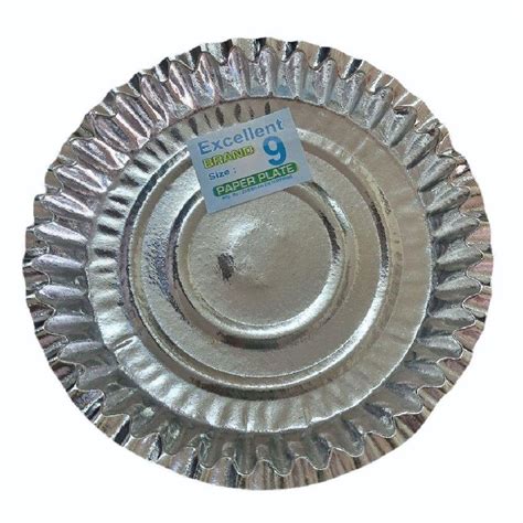 Round Laminated Silver Plate At Rs Piece Laminated Paper Plate