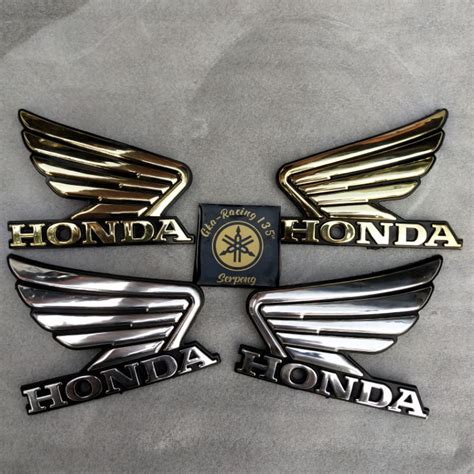 Jual EMBLEM WING HONDA SAYAP 3D ABS PLASTIK BUKAN YANG KARET STICKER