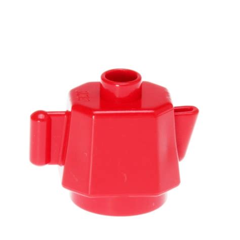 LEGO Duplo Utensil Teapot Coffeepot 4904 Red DECOTOYS