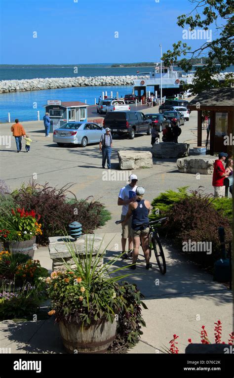 Washington Island Ferry Line At The Harbor In The Door County Town Of