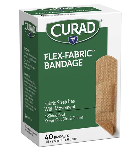 Flex Fabric Strip Bandages 75 X 2 5 40 Count Curad Bandages Official Site