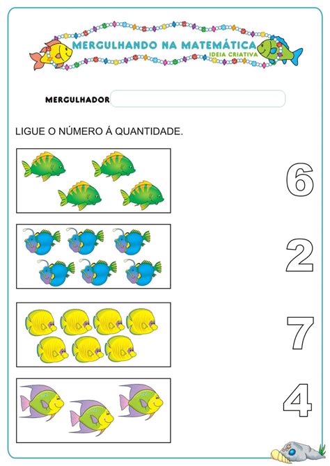 Caderno De Atividades Matem Tica Projeto No Fundo Do Mar Gr Tis Para