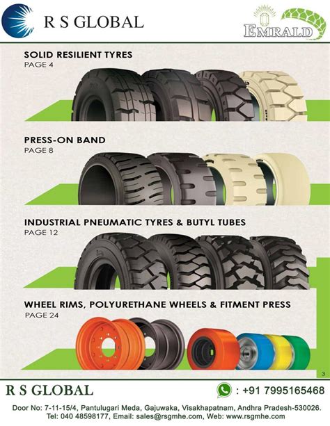 Forklift Tyre Emerald Solid Tyres Size 700 X 12 500 At Rs 800000