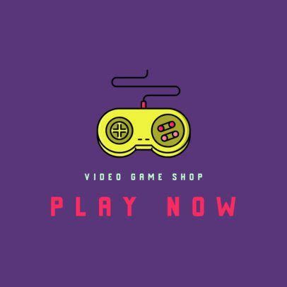 Placeit Logo Template For A Video Game Store Featuring A Retro