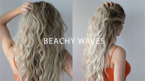 How To Beach Waves With Flat Iron Hair Tutorial 🍊 ☀️ Youtube