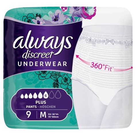 Always Discreet Pants Plus Medium 9 Stk 6595 Kr