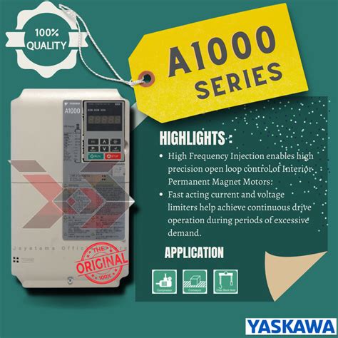 Jual AC INVERTER YASKAWA A1000 TYPE CIMR AT4A0072AMA 37KW ND 30KW HD