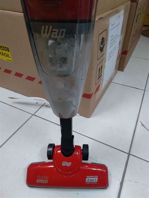 Aspirador de Pó Wap Clean Speed 110V em Polipropileno Vermelho 127 cm x