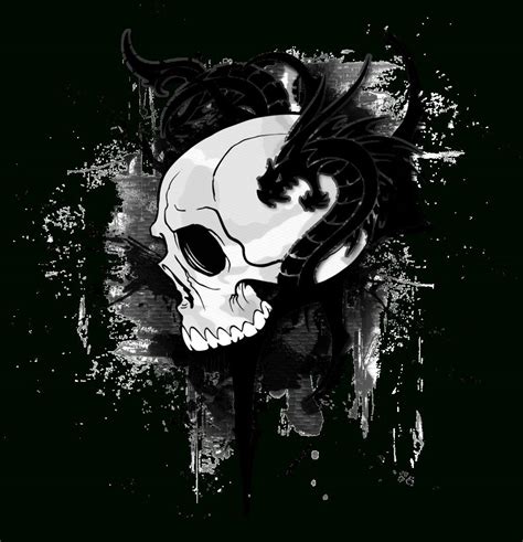 Skulls and Dragons Wallpapers - Top Free Skulls and Dragons Backgrounds - WallpaperAccess