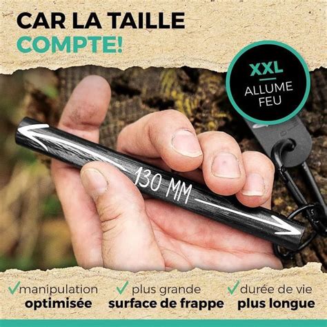 Pierre A Feu De Survie Kit Allume Feu Magn Sium Avec Firesteel Pour