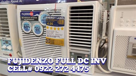 Brand New Fujidenzo Full DC Inverter Window Type Aircon IWAR 100GC 1hp