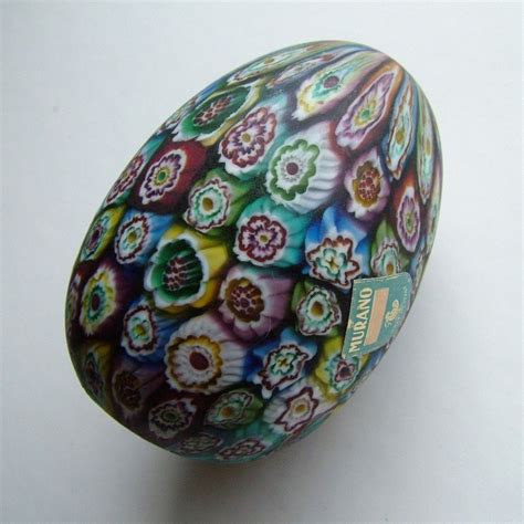 Vintage Pre 1950 S Italian Murano Glass Millefiori Egg