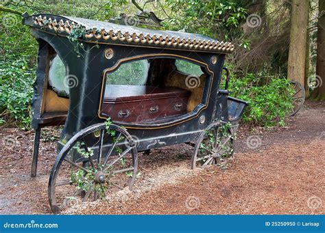 Old hearse . stock photo. Image of wood, waggon, coffin - 25250950