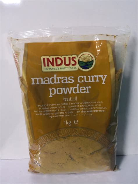 INDUS MADRAS CURRY POWDER MILD 1KG Myspiceshop Co Uk