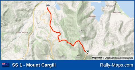 Karte Wp Mount Cargill Rally Of Otago Nzrc Rallyekarte De