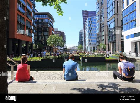 The Floating Park Of Merchant Square In Paddington Basin West London