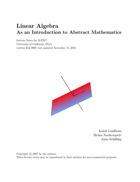 Solution Linear Algebra As An Introduction To Abstract Mathematics