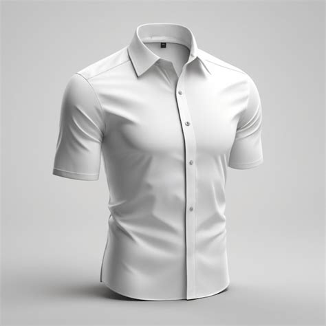 Una Camisa Blanca Con Un Cuello Blanco Y Una Camisa Blanca Que Dice