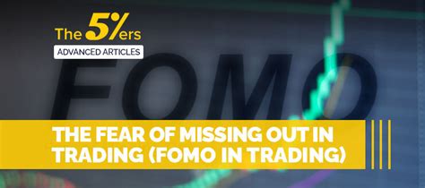 Fomo Trading The Fear Of Missing Out In Trading