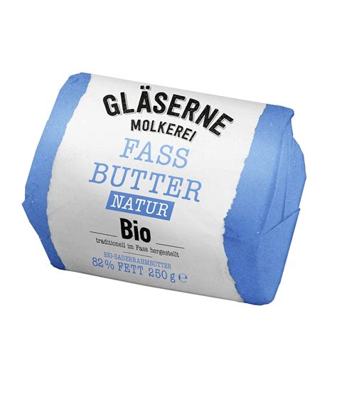 Gläserne Molkerei NL Bio Fassbutter natur 250g Amazon de