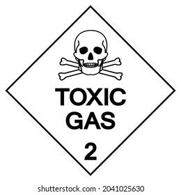 Toxic Gas Label Symbol Sign Vector Stock Vector (Royalty Free ...