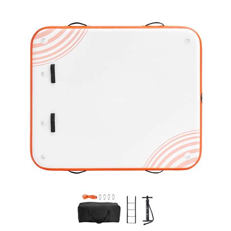 KFFKFF Air-Filled Floating Station, 6 x 5FT Buoyant Water Platform