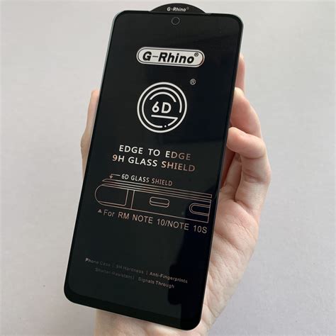 Защитное стекло для Xiaomi Poco M5s G-Rhino стекло с вырезом на телефон ...